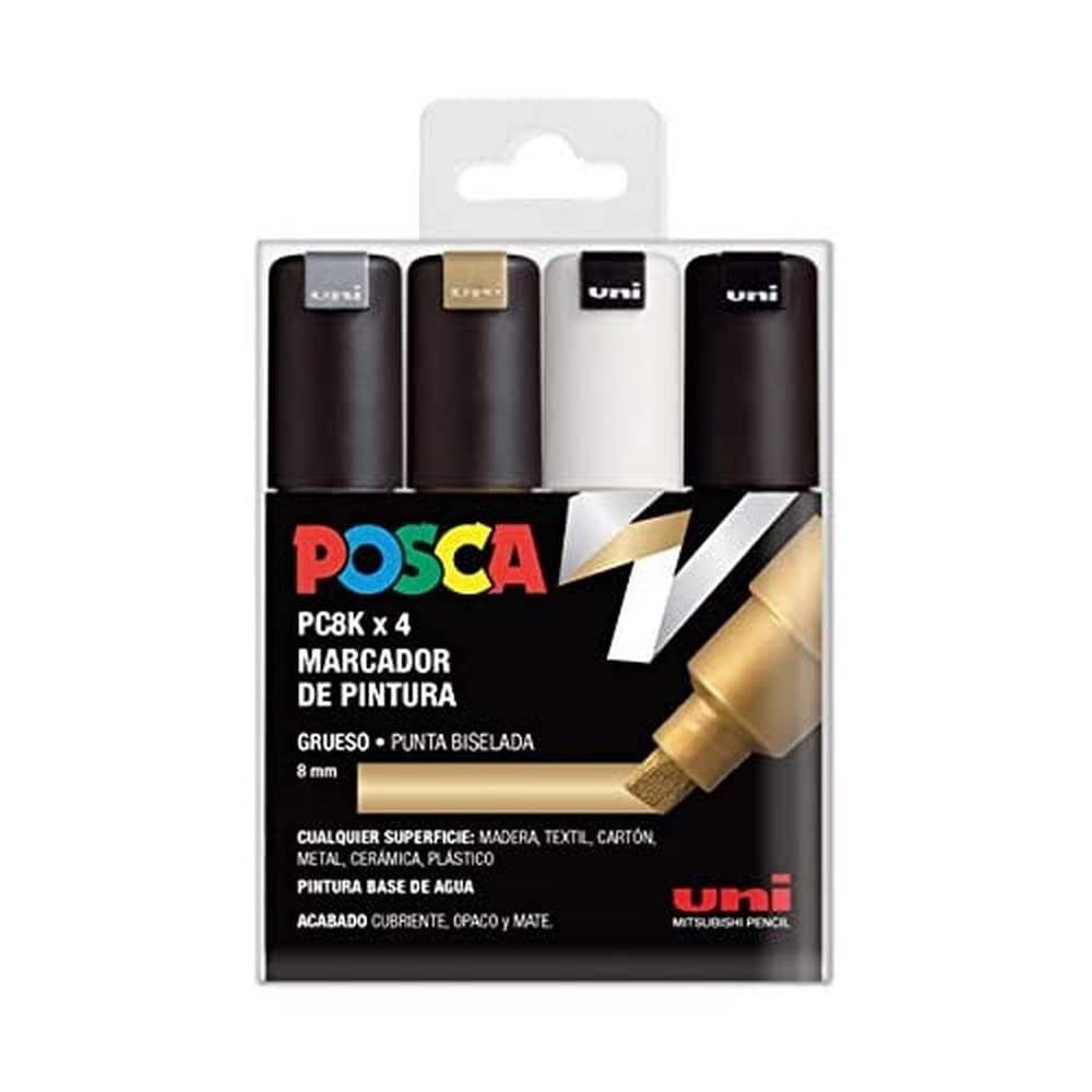 UNI Posca Set PC 8K GSWB – Pack of 4 Markers