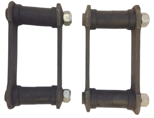 1940-1952 DeSoto Rear Right Left Leaf Spring Shackle & Bushing Package Pair NOS - Picture 2 of 3