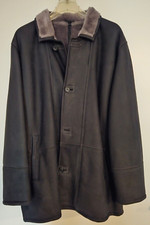 Lammfelljacke, 3/4 gewachsen, anthrazit, Innenfell mittelgrau, Größe 56, Neu