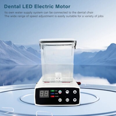 Built-in LED Lighting Electric Micro Motor w/ Water Tank for Dental Lab Practice