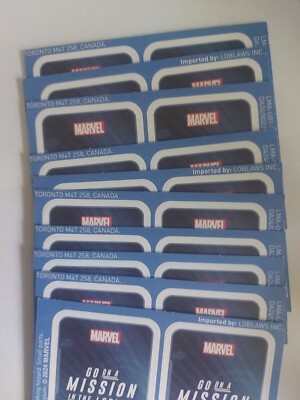 MARVEL GO ON A MISSION 2024    20 PACK OF 4 CARDS BUNDLE!! LIMITED EDITION!!!