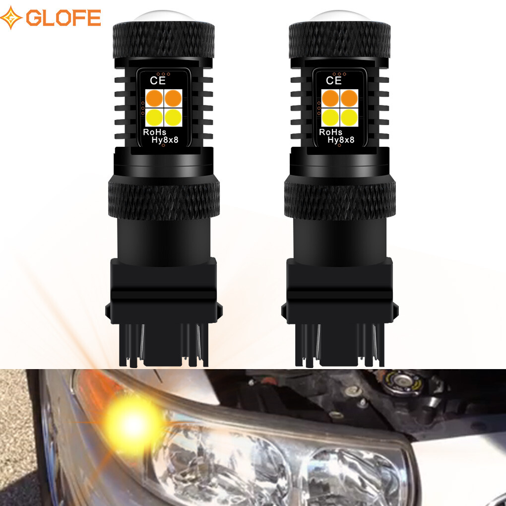Canbus 3157 LED Front Turn Signal Light Bulbs for Buick LeSabre 97