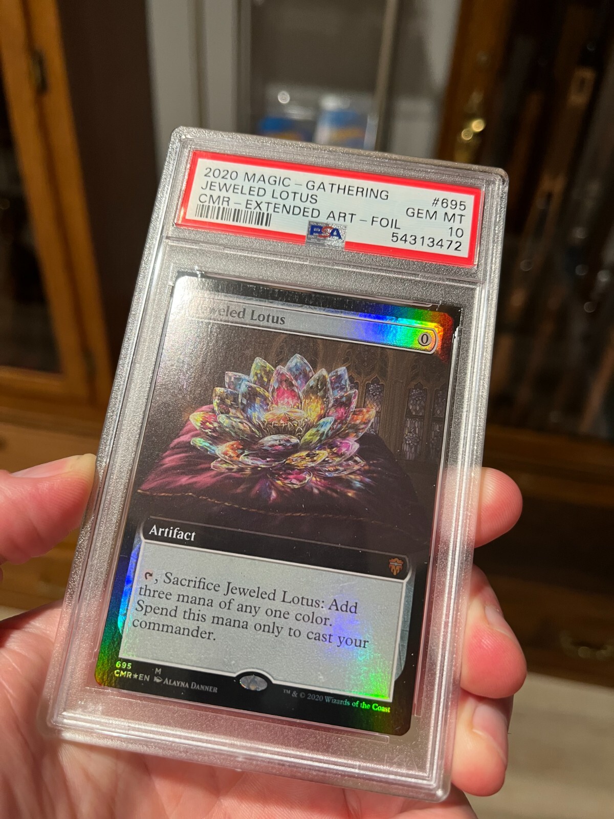 English version MTG Jeweled lotus all 4 versions PSA 10 Extended Art