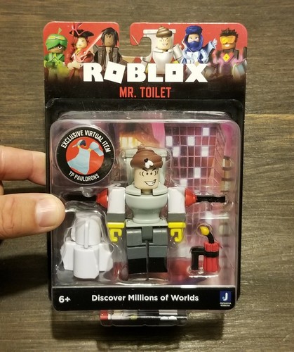 Roblox MR. TOILET With Exclusive Virtual Item TP PAULDRONS New Sealed Rare NIB - 第 1/3 張圖片