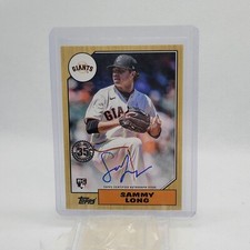 2022 Topps Baseball Series 2 Sammy Long 1987 Topps Auto