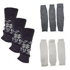 SockSnob 3 Pack Leg Warmers, extra long - Choose Option