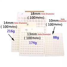 Vassoio Per Conteggio Perline 100 Fori 6 Mm – Organizer Bianco In Plastica Per Creazione Gioielli - 5