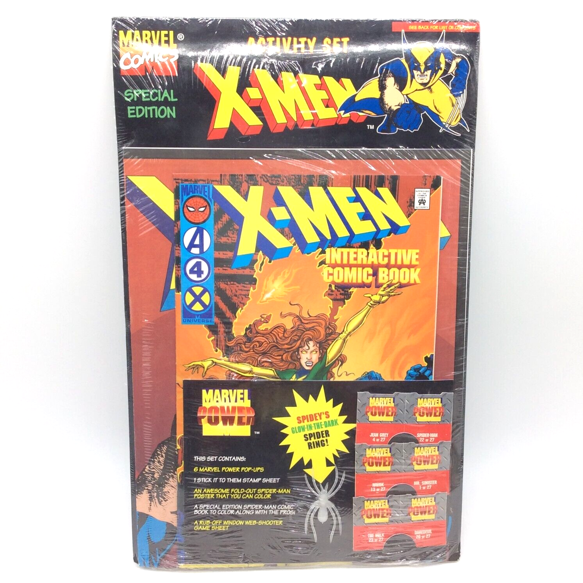 Marvel X-MEN INTERACTIVE COMIC BOOK Special Edition Activity Set