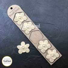 WoodUbend Heat Bendable Molding Pack of Five Simple Petal Flower WUB0347 5×5.5cm