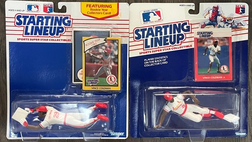 1988 & 1990 KENNER STARTAUFSTELLUNG VINCE COLEMAN SLU FIGUR Great Shape Cardinal