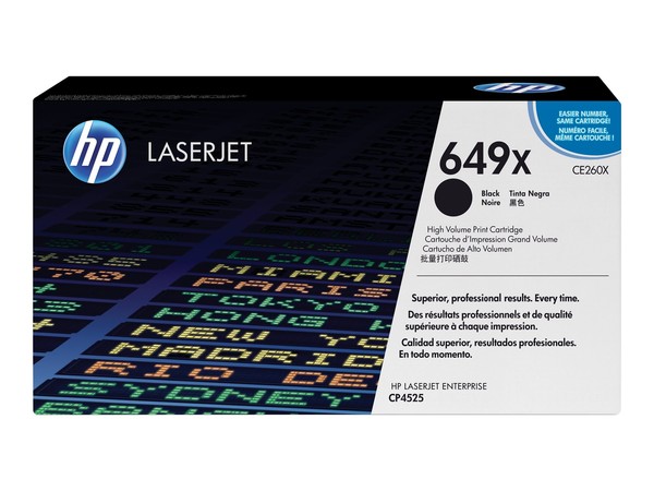 Hp 649X Schwarz Laserjet Tonerpatrone (CE260X)-image