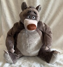 Disney Jungle Book Plush Baloo Bear Gray Large Jumbo Store Exclusive Stamp 20"