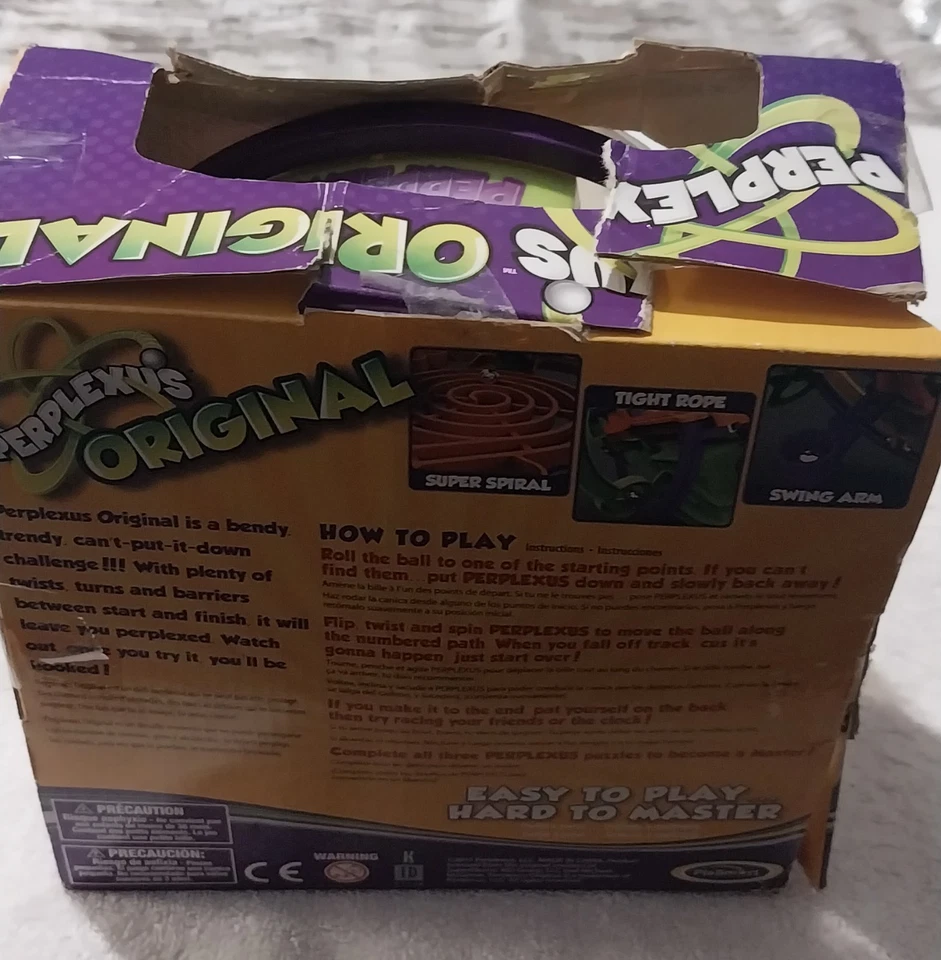 Perplexus Original Maze Craze Ball Brain Teaser New Old Stock CIB Damaged Box - Image 3 of 4