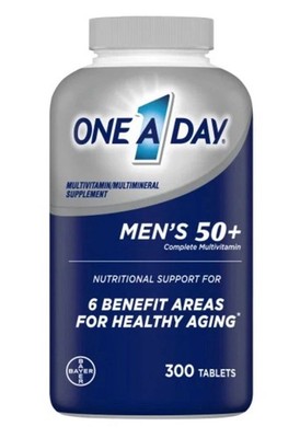  One A Day Men's 50+ Healthy Advantage Multivitamin, 300 Tablets Exp 11/26 