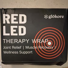 gl kore Red LED Therapy Wrap Black Joint Relief Muscle Recovery Wellness Support