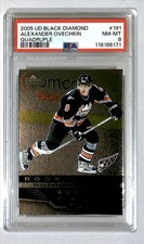 Alexander Ovechkin 2005-06 UD Black Diamond Quad Gems Rookie #191 *DL* PSA 8