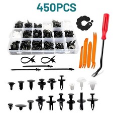 450 pcs Car Bumper Retainer Clips Auto Car Plastic Rivets Fastener Fender Push