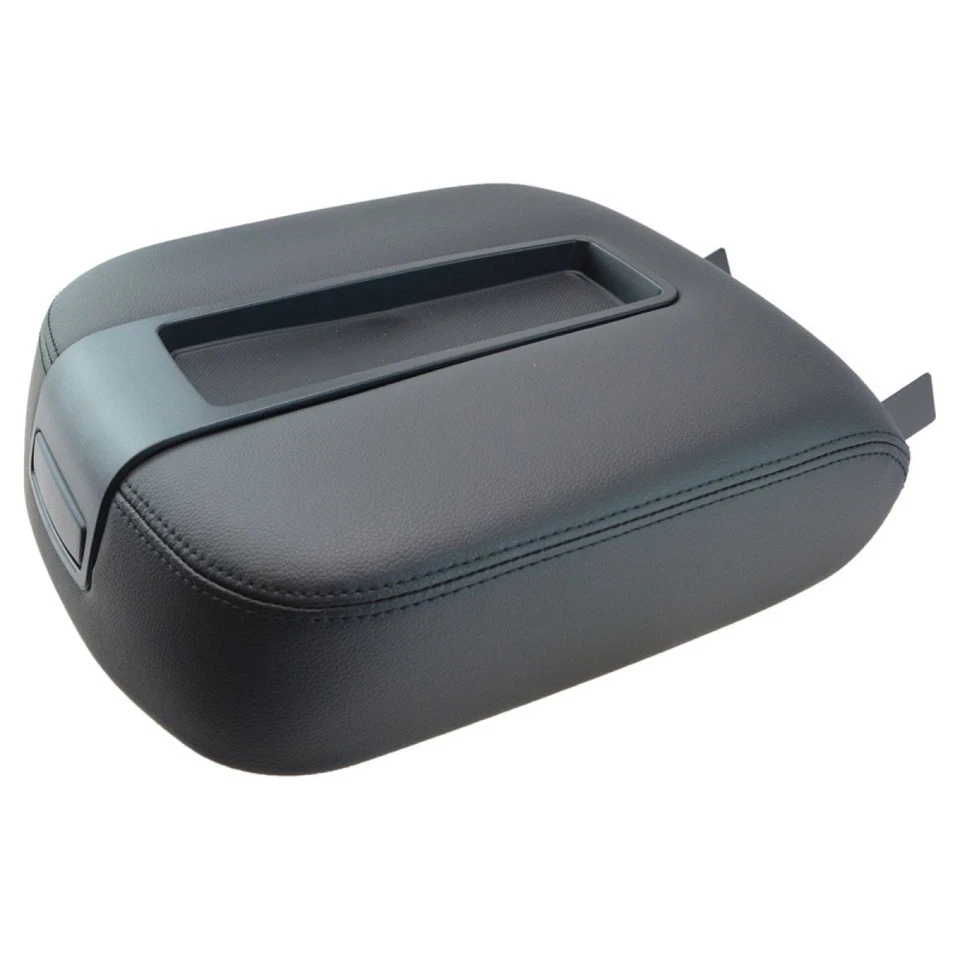 Conjunto de tapa de reposabrazos de consola central delantera negro para Chevy GMC Silverado Sierra Foto 4 de 4