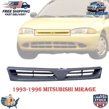 New Grille Black Chrome Oem Replaces For 1993-1996 Mitsubishi Mirage Sedan