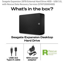 Seagate Expansion 28TB External Hard Drive USB 3.0 | STKP28000400 | NEW
