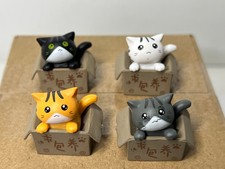 Tiny Cats in a Box 1  Figure Set of 4 New