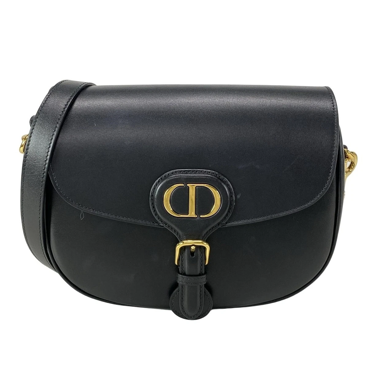 Auth DIOR/ChristianDior Dior Bobby Medium M9319UMOL_M900 boîte noire peau de veau  