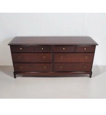 STAG MINSTREL Wide MAHOGANY CHEST OF 8 DRAWERS Captains Chest 