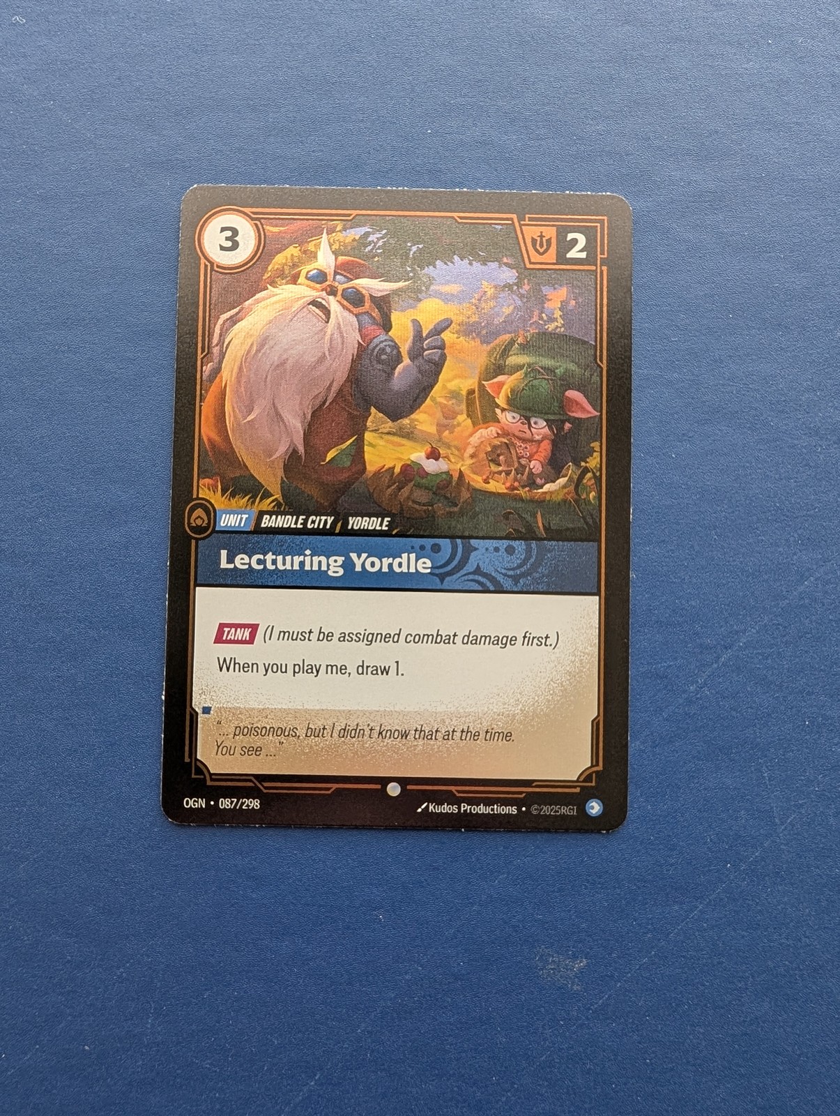 Riftbound Lecturing Yordle: Origins FOIL #87 – MT