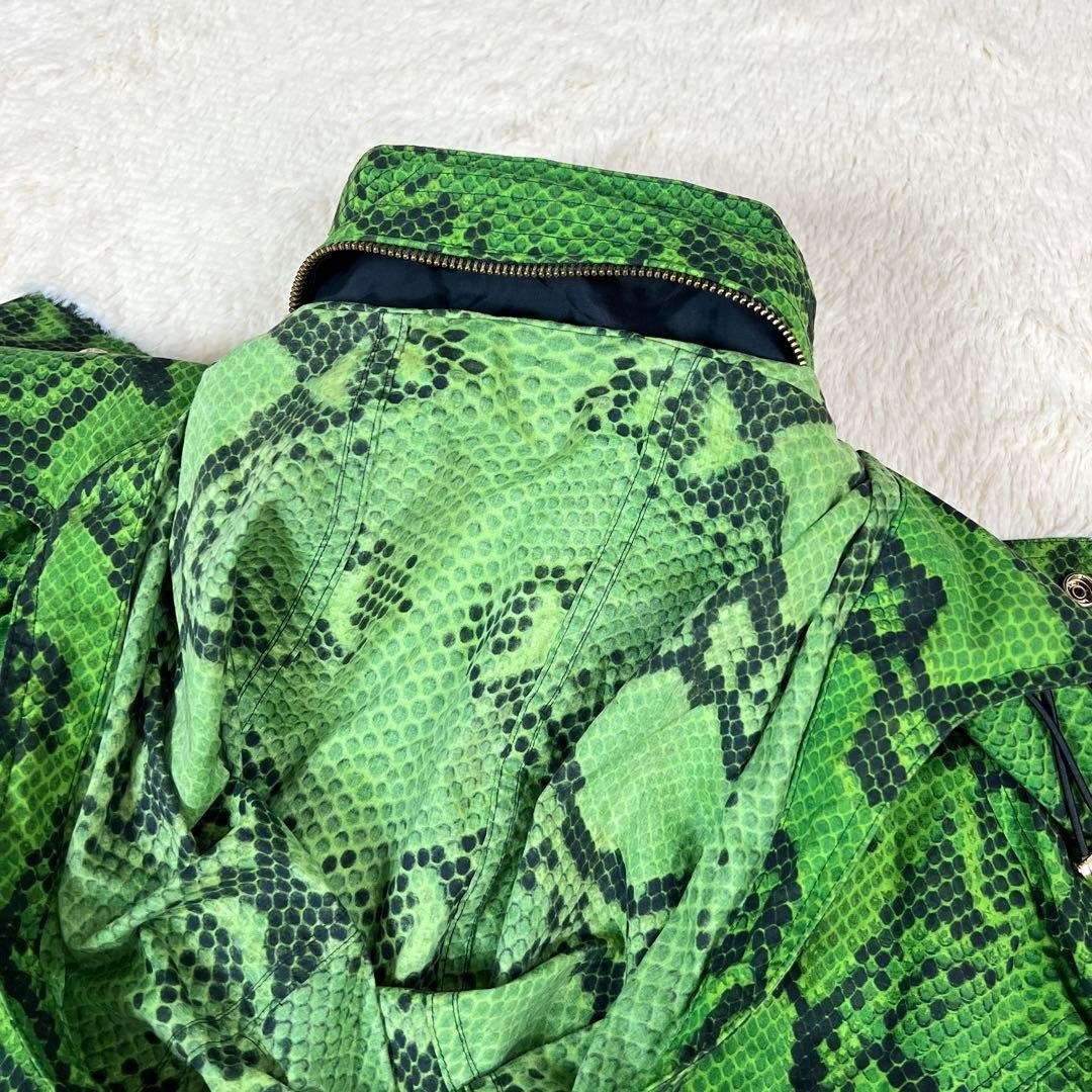 BURBERRY London Python Print Zip Nylon Jacket - image 7