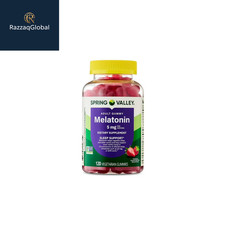 Spring Valley Non-GMO Melatonin 5 mg Sleep Gummies, Strawberry, 120 Ct