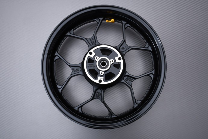 Jante arrière noire YAMAHA MT25 250 en aluminium pour modèles 2018-2024