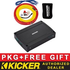 KICKER KXMA800.4 CLASS D MONO AMP BOAT/MARINE AUDIO AMPLIFIER PACKAGE 4AWG KIT