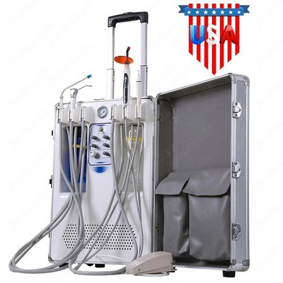 Portable Dental Mobile Delivery Unit System 4 Holes Suction