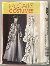 McCalls 4997 Costumes Renaissance Bride Medieval Cosplay Goth 14-20 Uncut '05