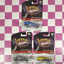 Hot Wheels Larry's Garage Real Riders Diecast Car Lot of 3 Metrorail T-Bucket
