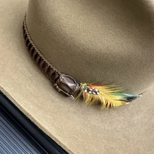 Vintage Stetson XXXX 4X Beaver Fur Felt Men’s Cowboy Hat Size 55/6-7/8 Brown EUC