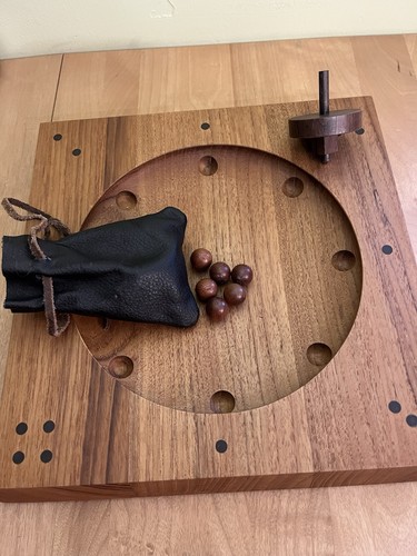 Vintage Roulette Game Teak Piet Hein Design Skjode Skjern Denmark