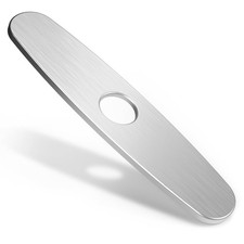 Faucet Plate, Kitchen Sink Faucet Hole Cover Deck Plate, 10" Escutcheon Plate...