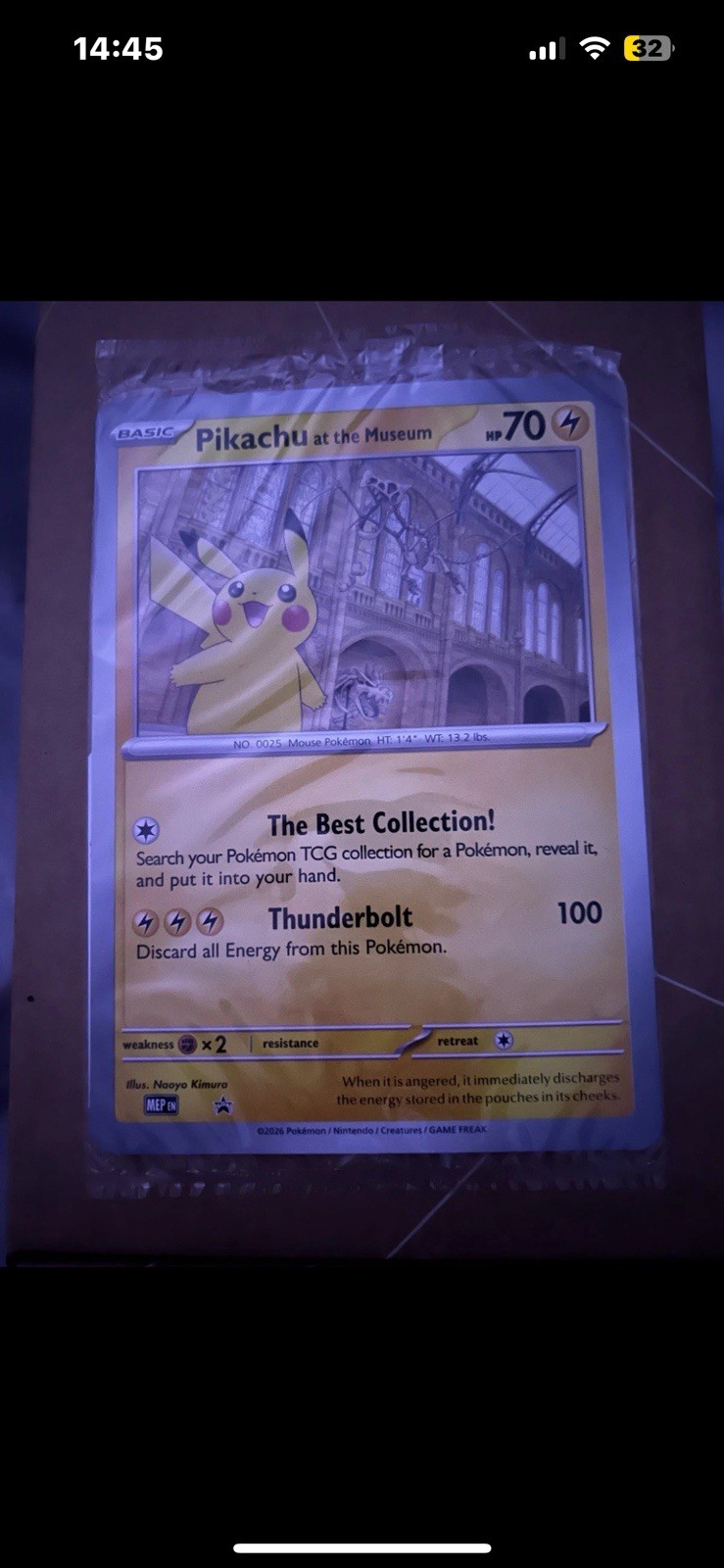 Pikachu At The Museum Pokemon Card