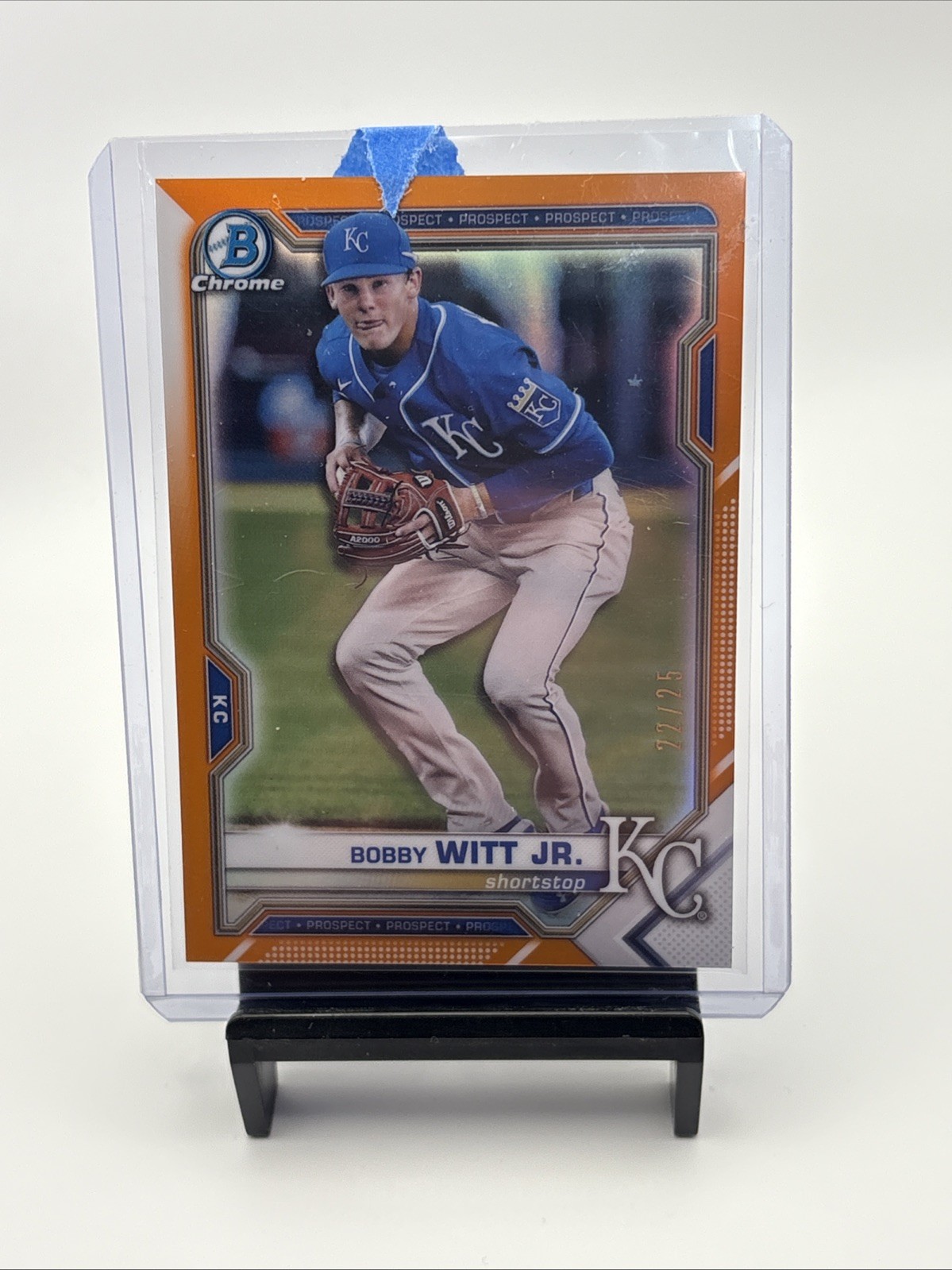 2021 Bowman Chrome Bobby Witt Jr Orange Refractor 22/25 BCP-193 Prospect