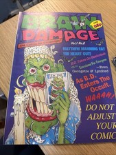 BRAIN DAMAGE Comic - Vol 1 - No 8 - Date 1989 - UK Paper Comic