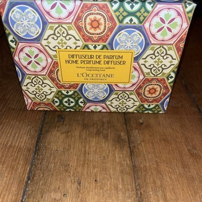 L Occitane Clos De Verveine Fresh Lemon Scent Perfume Diffuser Set- NEW RARE