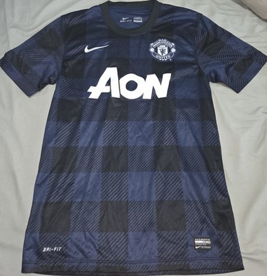 Manchester United Aon Nike Soccer Jersey Size Adult Small Navy