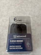 Attwood Black Flush Mount Rod Holder w Cover