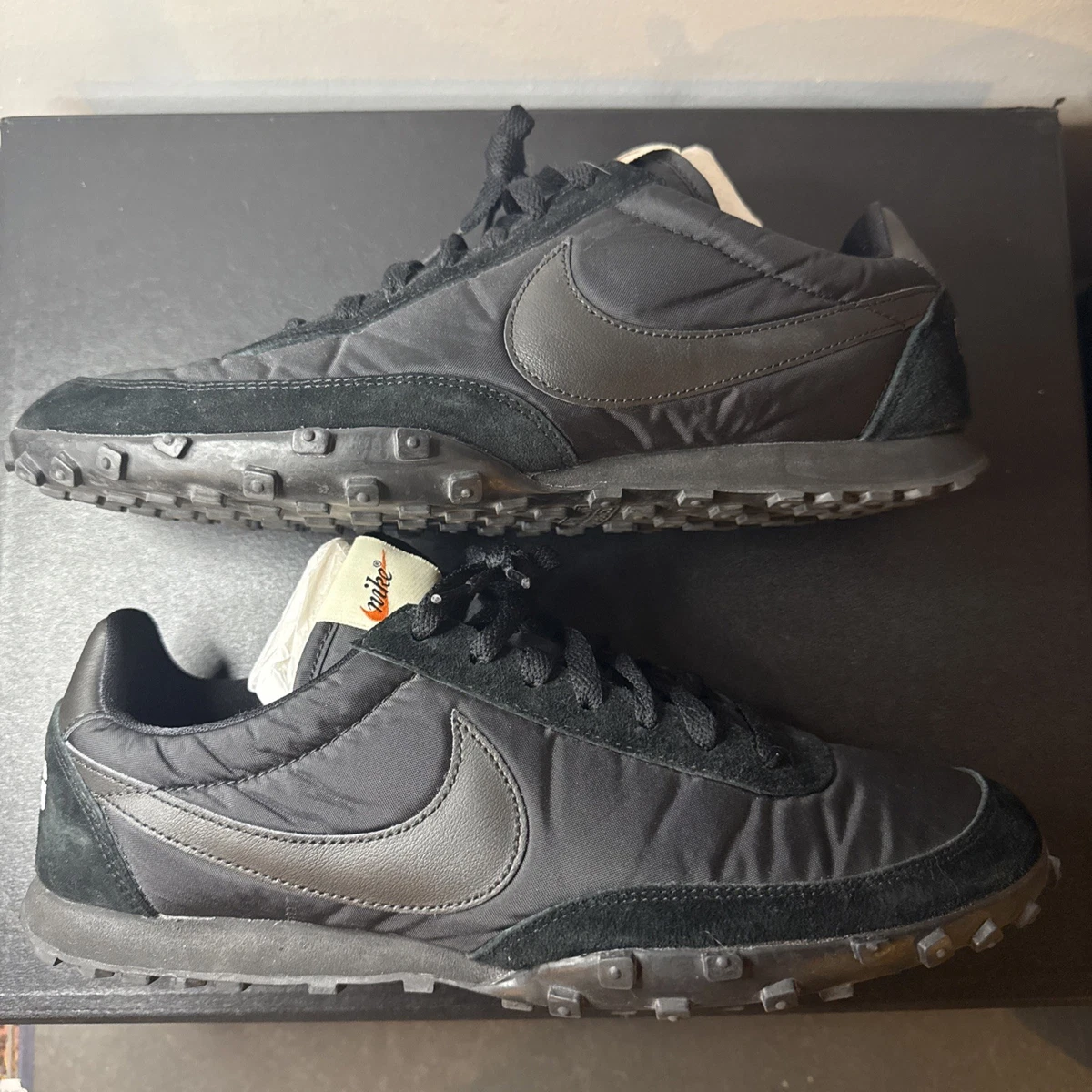 Nike Comme des Garçons x Waffle Racer Black for Sale