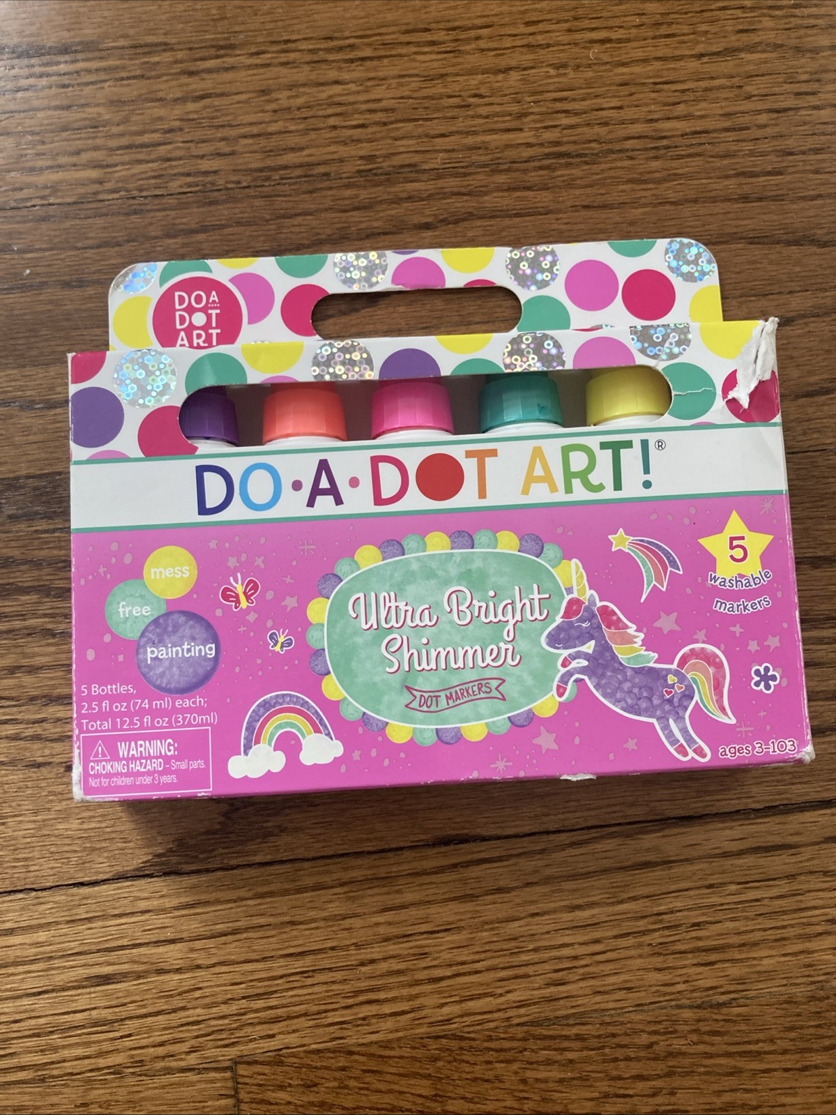 Do A Dot Art! Marker Ultra Bright Shimmer Washable Markers, 5pk
