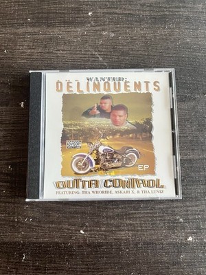 The Delinquents - Outta Control CD EX OG 1st Press Rare Rap Bay 