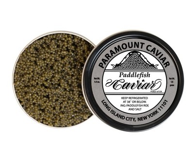 American Wild Paddlefish Caviar   Mississippi River Roe, Malossol