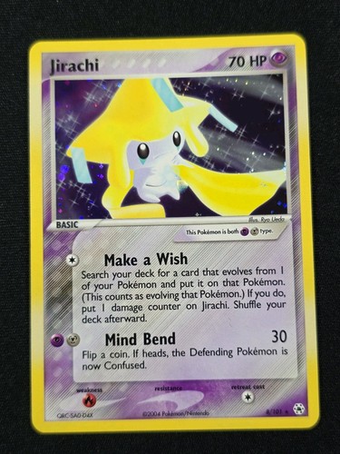 Jirachi 8/101 Hidden Legends Holo, 2004 - Excellent 