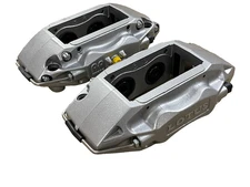 PAIR GENUINE LOTUS AP RACING EXIGE V6 SILVER BRAKE CALIPERS REAR A138J4057/58F